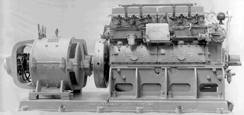 6RQ direct coupled to 40kW generator 1935