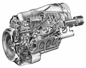 8-cylinder YGA - air cooled engine