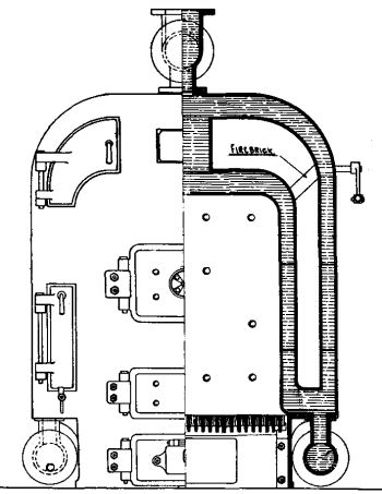 All Steel Sectional Boiler - sectional view