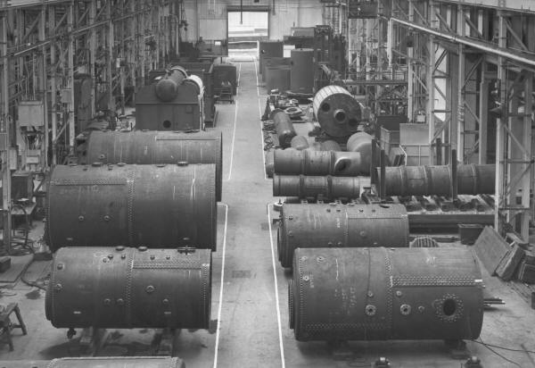 Paxman's Boiler Shop in the late 1950s