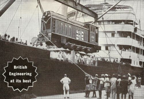 Unloading SLGR No 120 at Freetown Docks