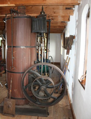 Vertical Steam Engine & Boiler at Arboga Brewery Museum