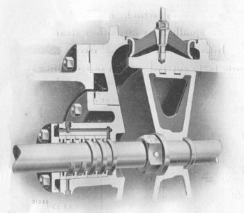 sectional view of Lentz metallic packing